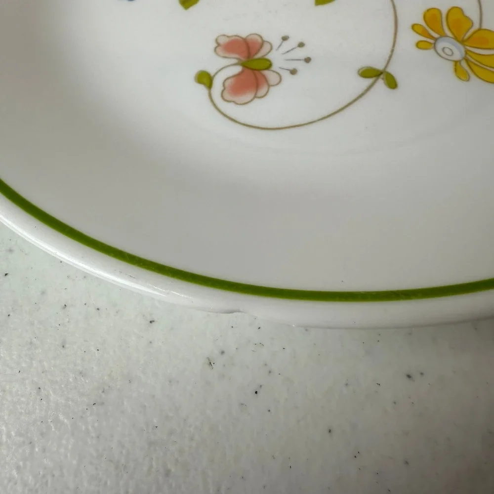 Corelle Corning Wildflower Lot 10 Salad Lunch Dessert Plates Vintage Floral